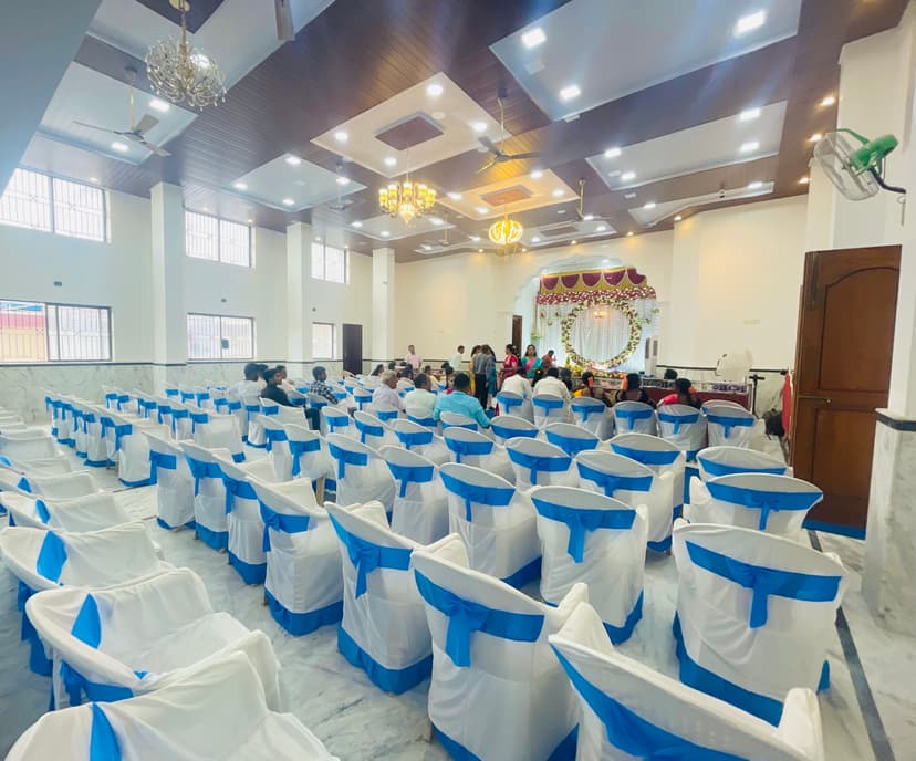 Decorated hall for a special occasion